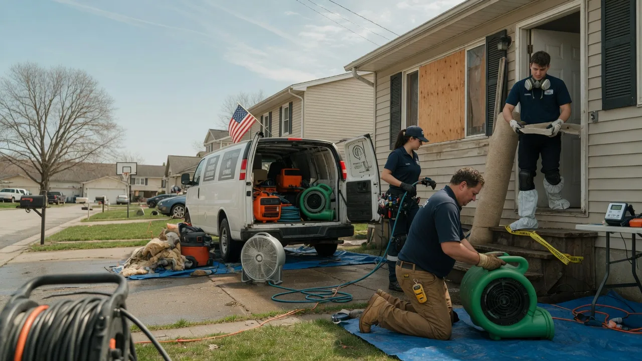 Water Damage Restoration in Milmine, IL near me